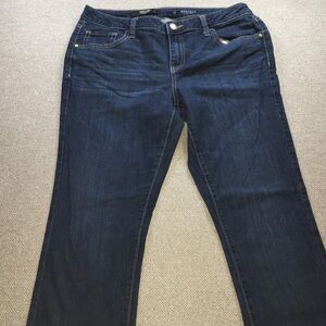 Simply Vera Vera Wang Dark Blue Straight Leg Jeans 12